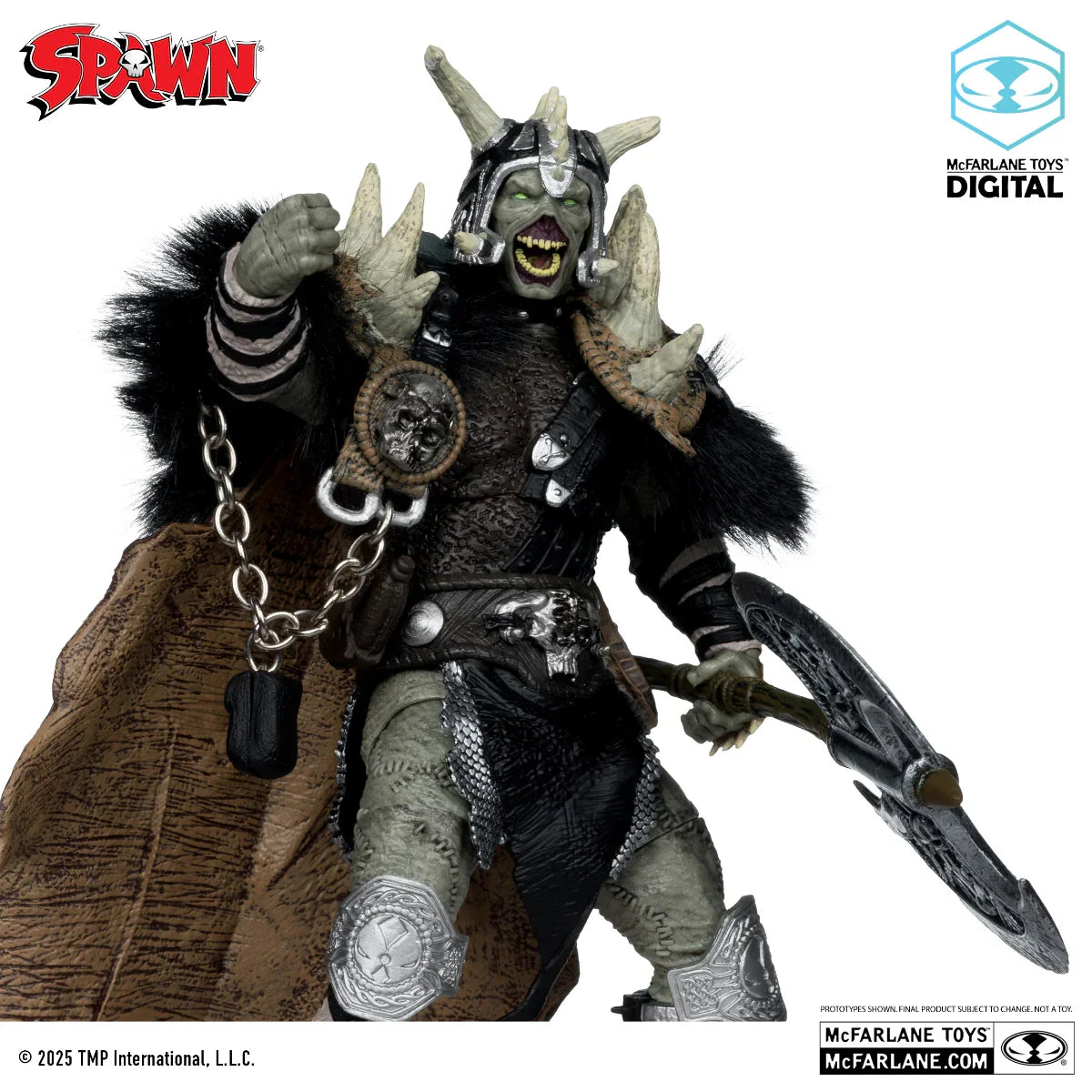 MCF90238 Spawn - Bloodaxe "Spawn The Dark Ages" 2PK Gold Label 7" Figure - McFarlane Toys - Titan Pop Culture