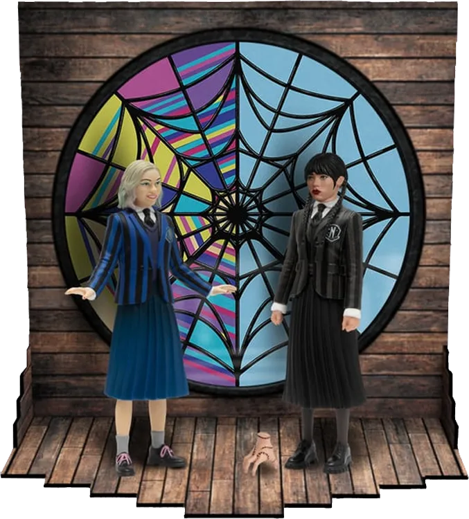 MEZ17046 Wednesday - Wednesday & Enid 5-Points Box Set - Mezco Toyz - Titan Pop Culture