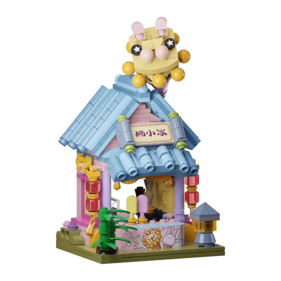 PSY56008 Food Street - Ice Cream Shop (361 Piece Kit) - Pantasy - Titan Pop Culture