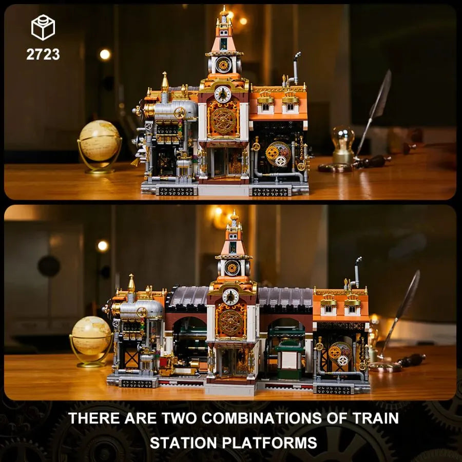 PSY85007 Joyride Series - Steampunk Train Station (2788 Piece Kit) - Pantasy - Titan Pop Culture