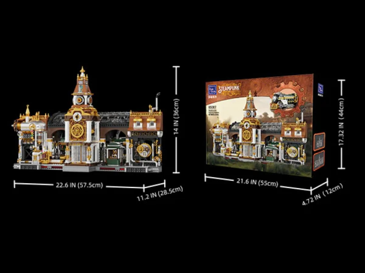 PSY85007 Joyride Series - Steampunk Train Station (2788 Piece Kit) - Pantasy - Titan Pop Culture