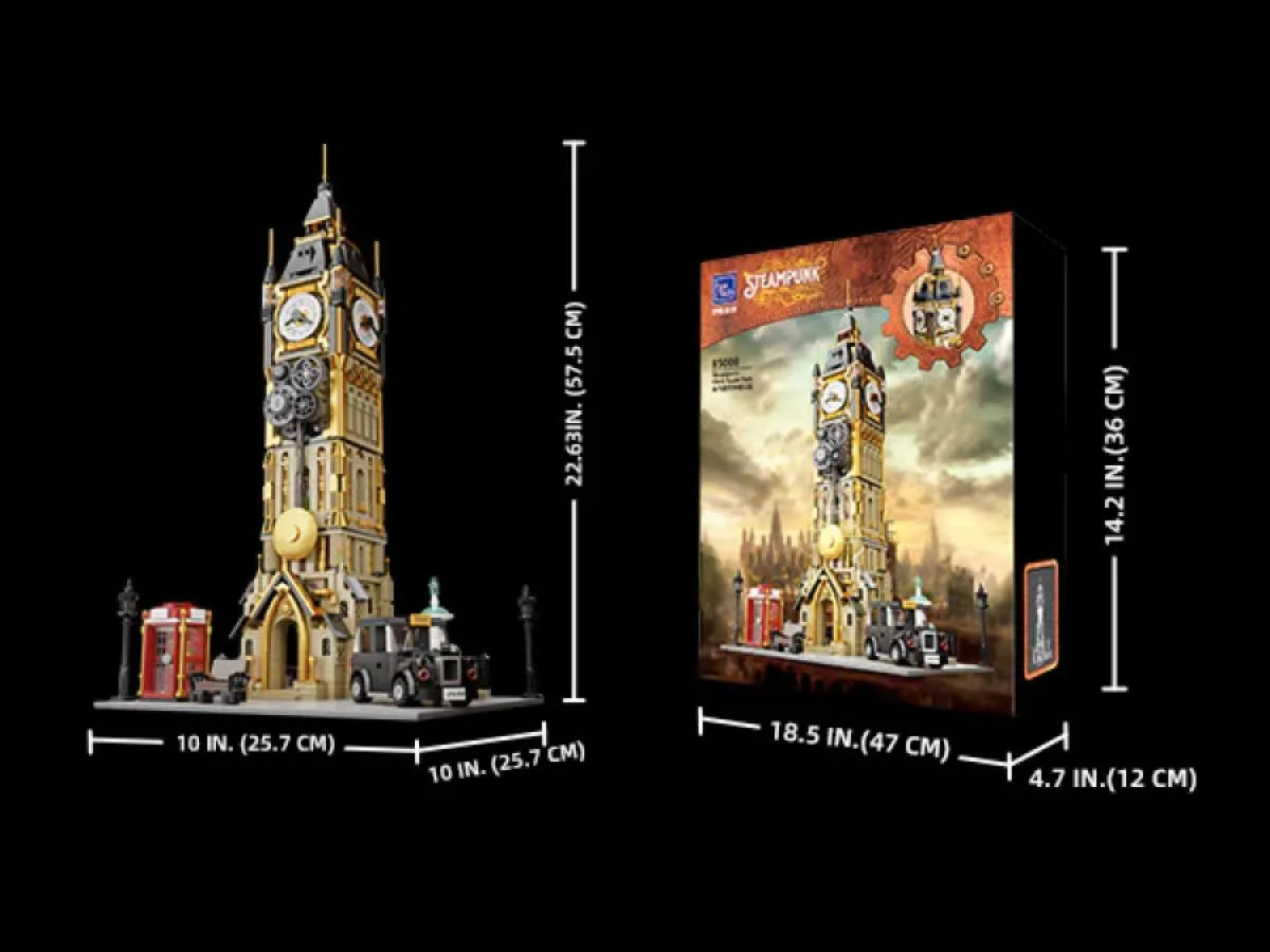 PSY85008 Joyride Series - Steampunk Bell Tower (2424 Piece Kit) - Pantasy - Titan Pop Culture