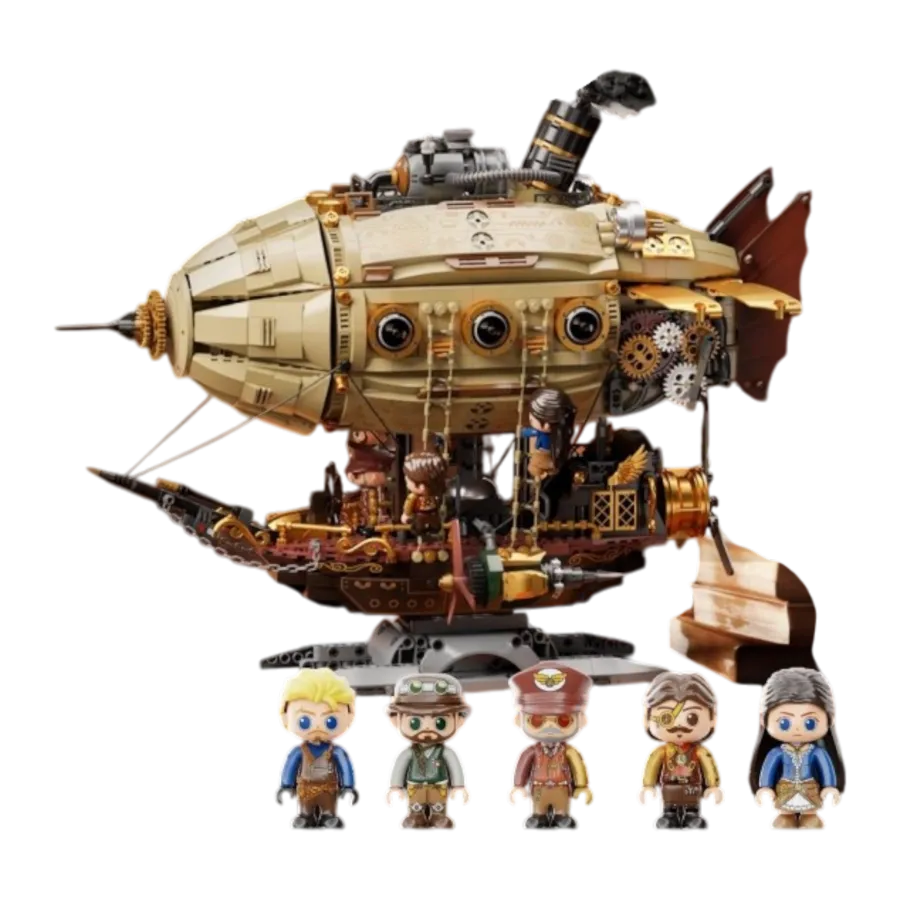 PSY85021 Retro Series - Steampunk Zeppelin Airship (1949 Pc) - Pantasy - Titan Pop Culture