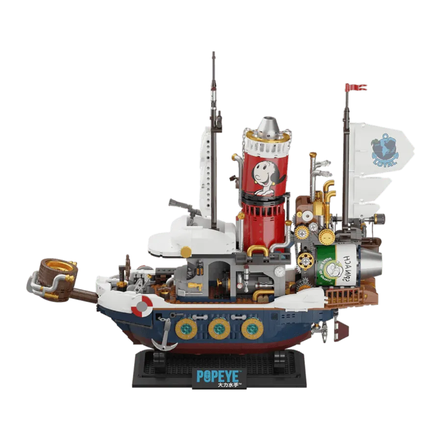 PSY86402 Popeye - Popeye's Adventure Ship Buildable Set (1845pcs) - Pantasy - Titan Pop Culture