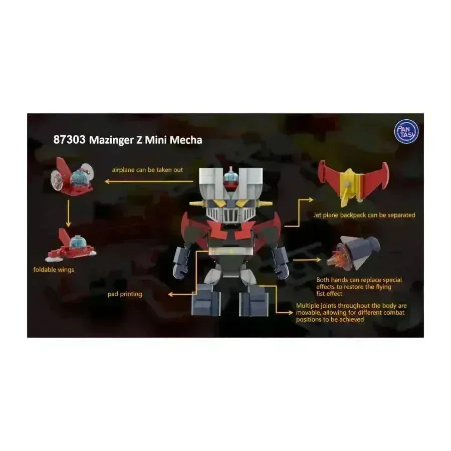PSY87303 Mazinger Z - Mazinger Z Mini Mecha Construction Set (248 pc) - Pantasy - Titan Pop Culture