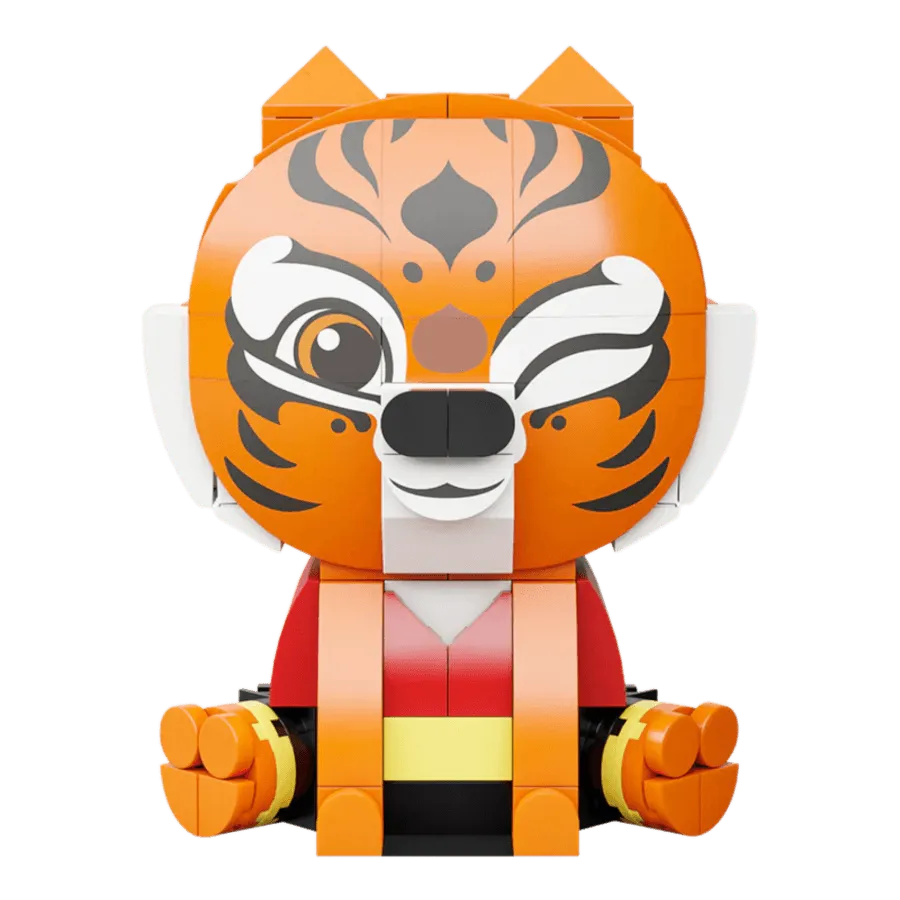PSY99125 Kung Fu Panda - Tigress Sitting Baby Series Buildable Figure (138pcs) - Pantasy - Titan Pop Culture