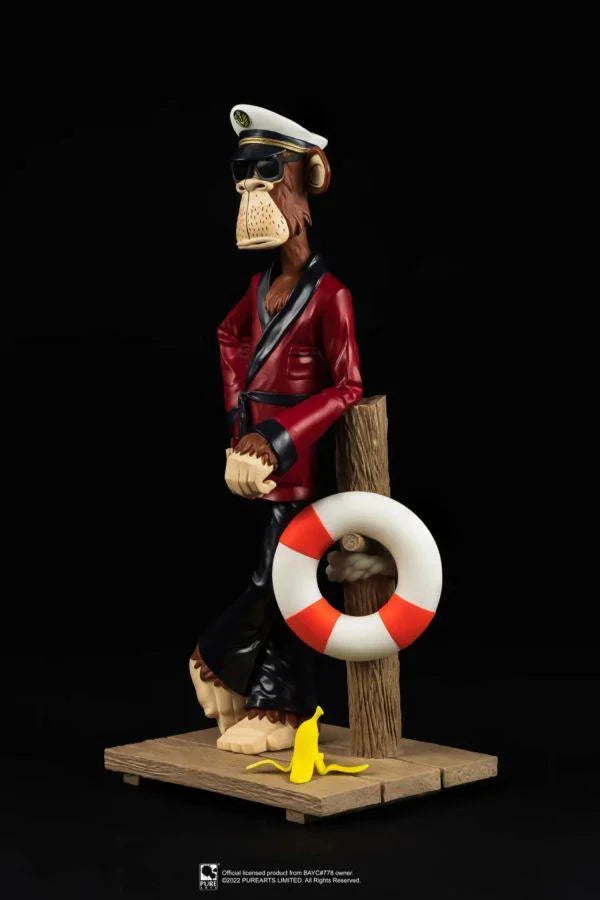 PURPA001BAYC Bored Ape Yacht Club - Bored Captain Ape 1:8 Scale Statue - Pure Arts - Titan Pop Culture