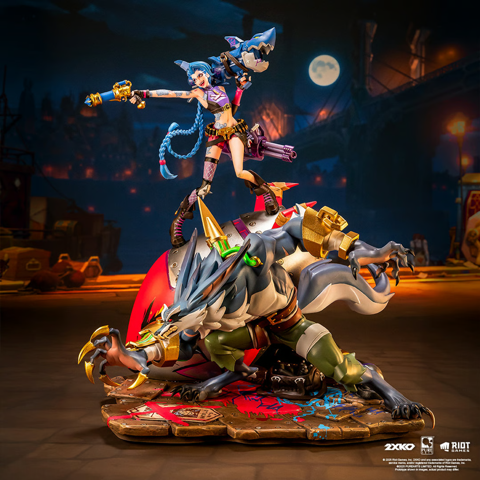 2XKO - Jinx & Warwick 1:10 Scale Diorama