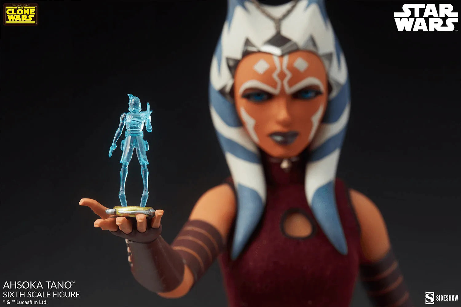 SID100444 Star Wars: The Clone Wars - Ahsoka Tano 1:4 Scale Action Figure - Sideshow Collectibles - Titan Pop Culture