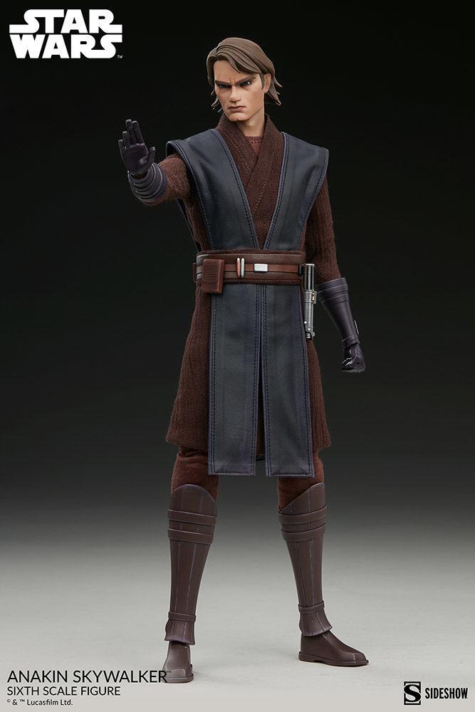 SID100462 Star Wars: Clone Wars - Anakin Skywalker 1:6 Scale 12" Action Figure - Sideshow Collectibles - Titan Pop Culture
