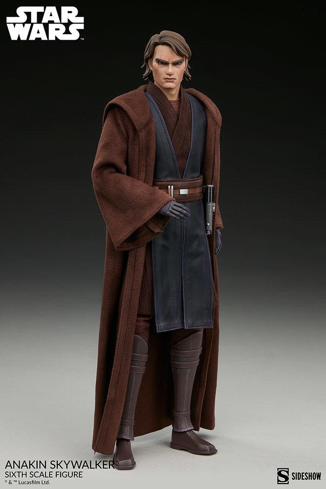 SID100462 Star Wars: Clone Wars - Anakin Skywalker 1:6 Scale 12" Action Figure - Sideshow Collectibles - Titan Pop Culture