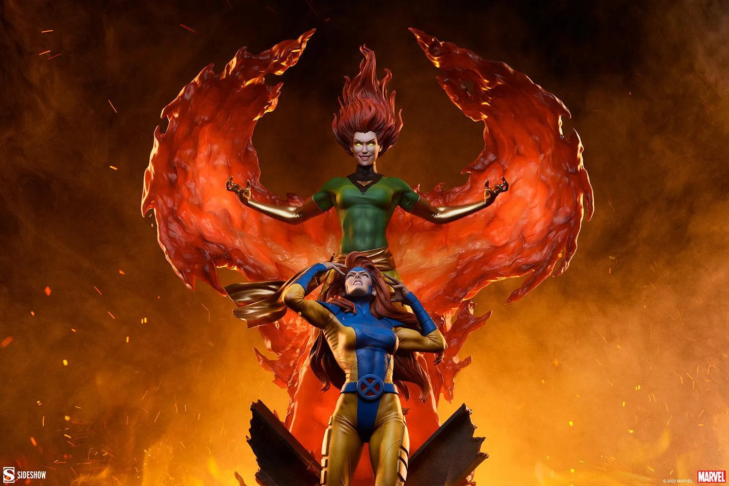 SID200572 Marvel Comics - Phoenix & Jean Grey Maquette - Sideshow Collectibles - Titan Pop Culture