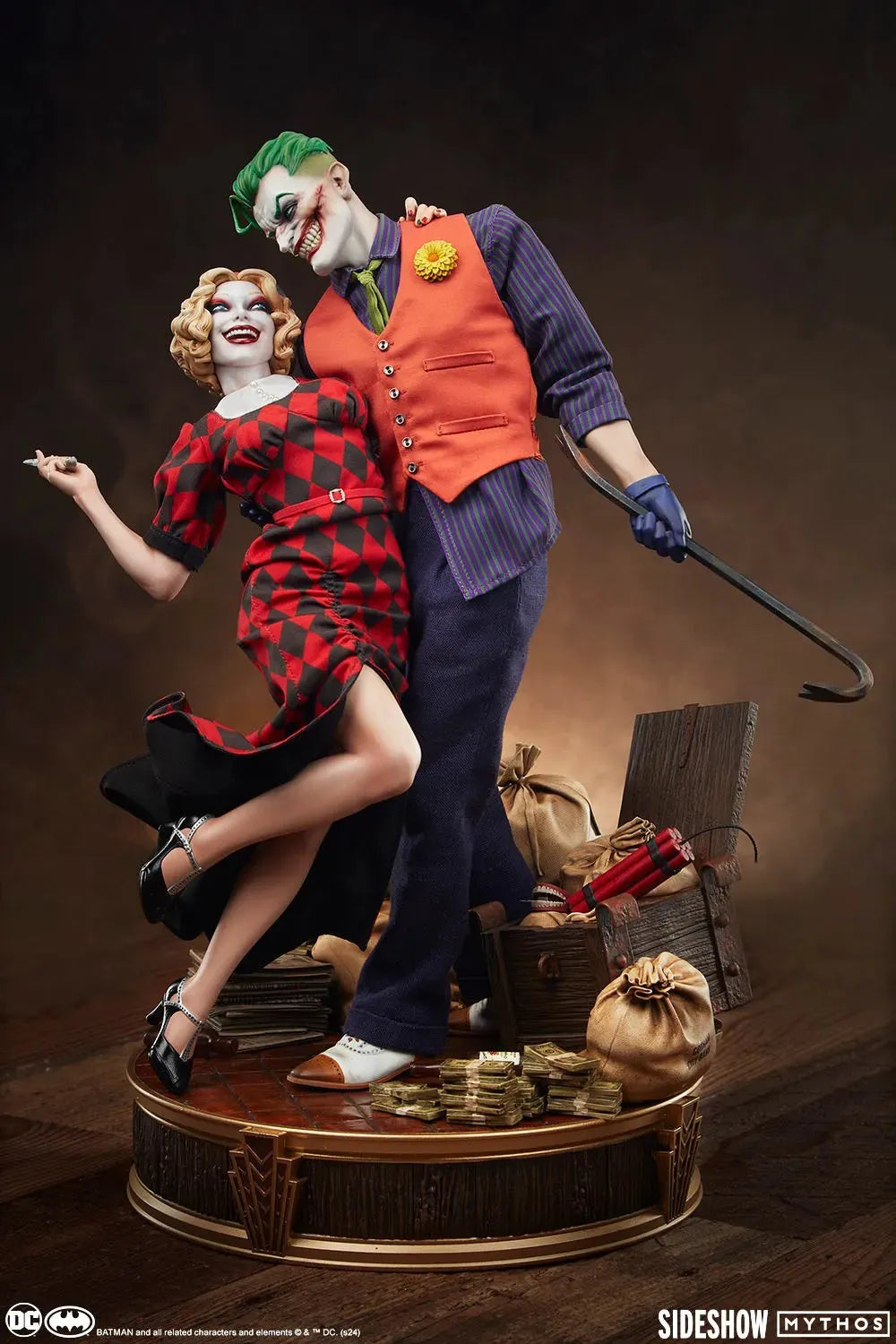 SID200654 DC Comics - The Joker & Harley Quinn (Lawless Love) Diorama - Sideshow Collectibles - Titan Pop Culture