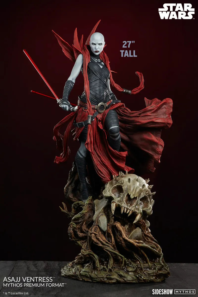 SID3002353 Star Wars - Asajj Ventress Premium Format Statue - Sideshow Collectibles - Titan Pop Culture