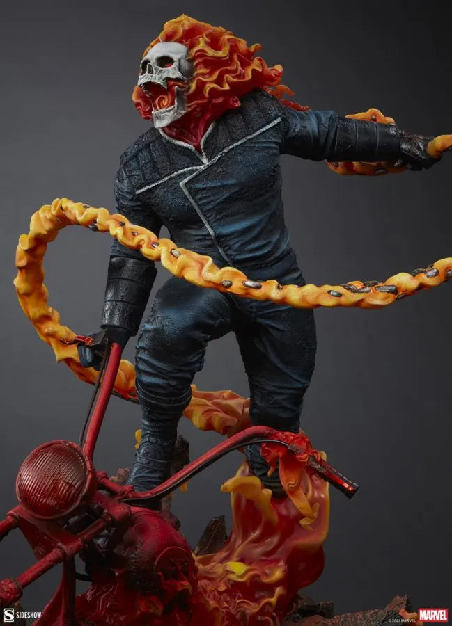 SID3008002 Ghost Rider - Ghost Rider (Classic Variant) Premium Format Statue - Sideshow Collectibles - Titan Pop Culture