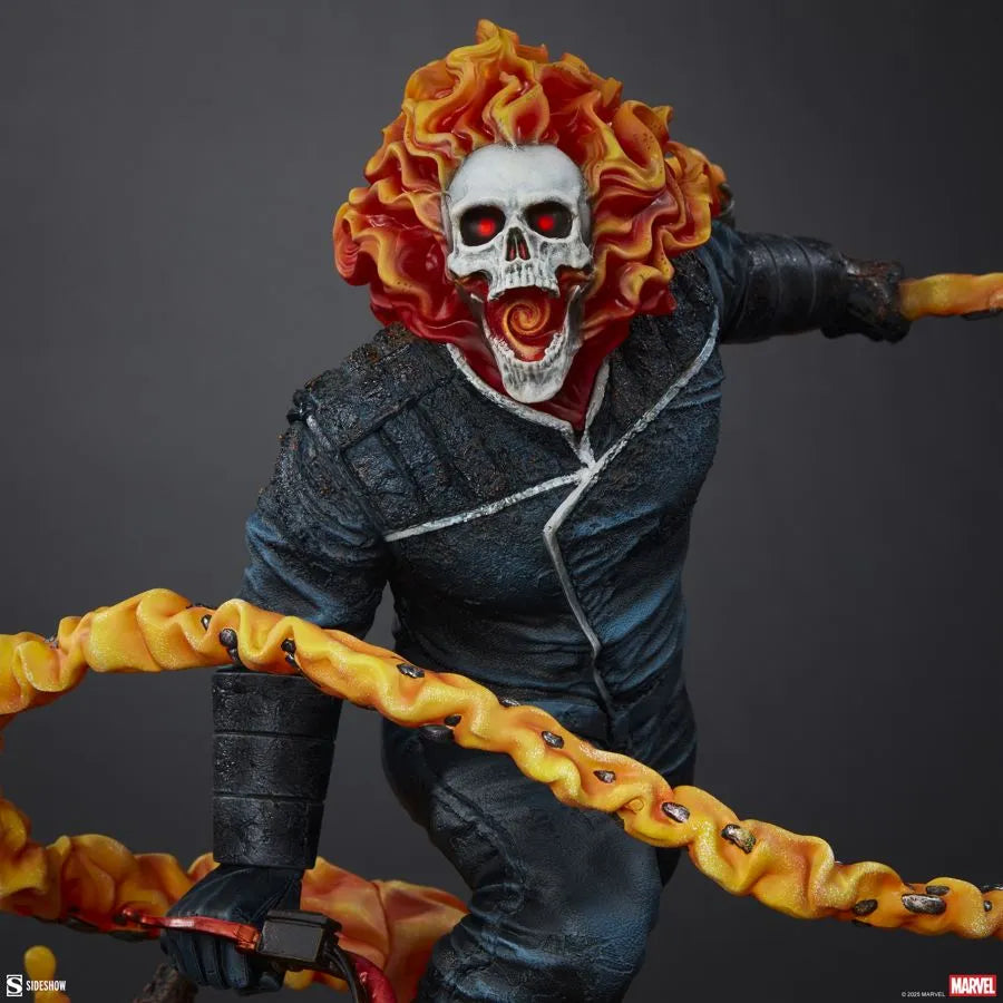 SID3008002 Ghost Rider - Ghost Rider (Classic Variant) Premium Format Statue - Sideshow Collectibles - Titan Pop Culture