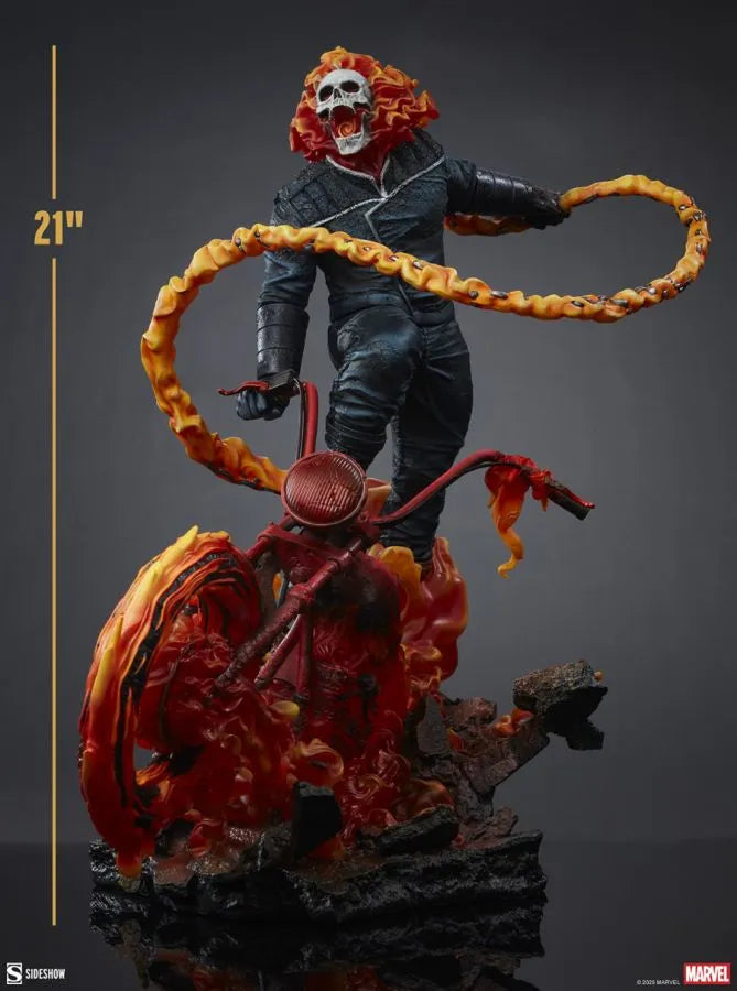 SID3008002 Ghost Rider - Ghost Rider (Classic Variant) Premium Format Statue - Sideshow Collectibles - Titan Pop Culture