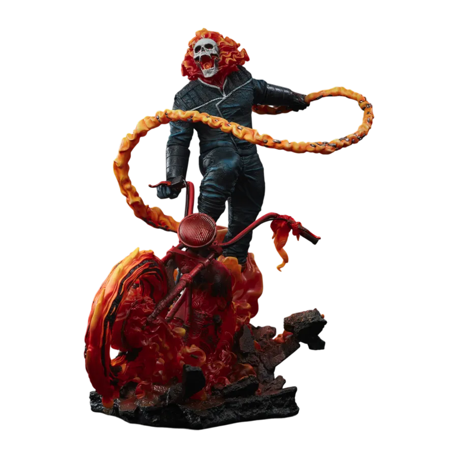 SID3008002 Ghost Rider - Ghost Rider (Classic Variant) Premium Format Statue - Sideshow Collectibles - Titan Pop Culture