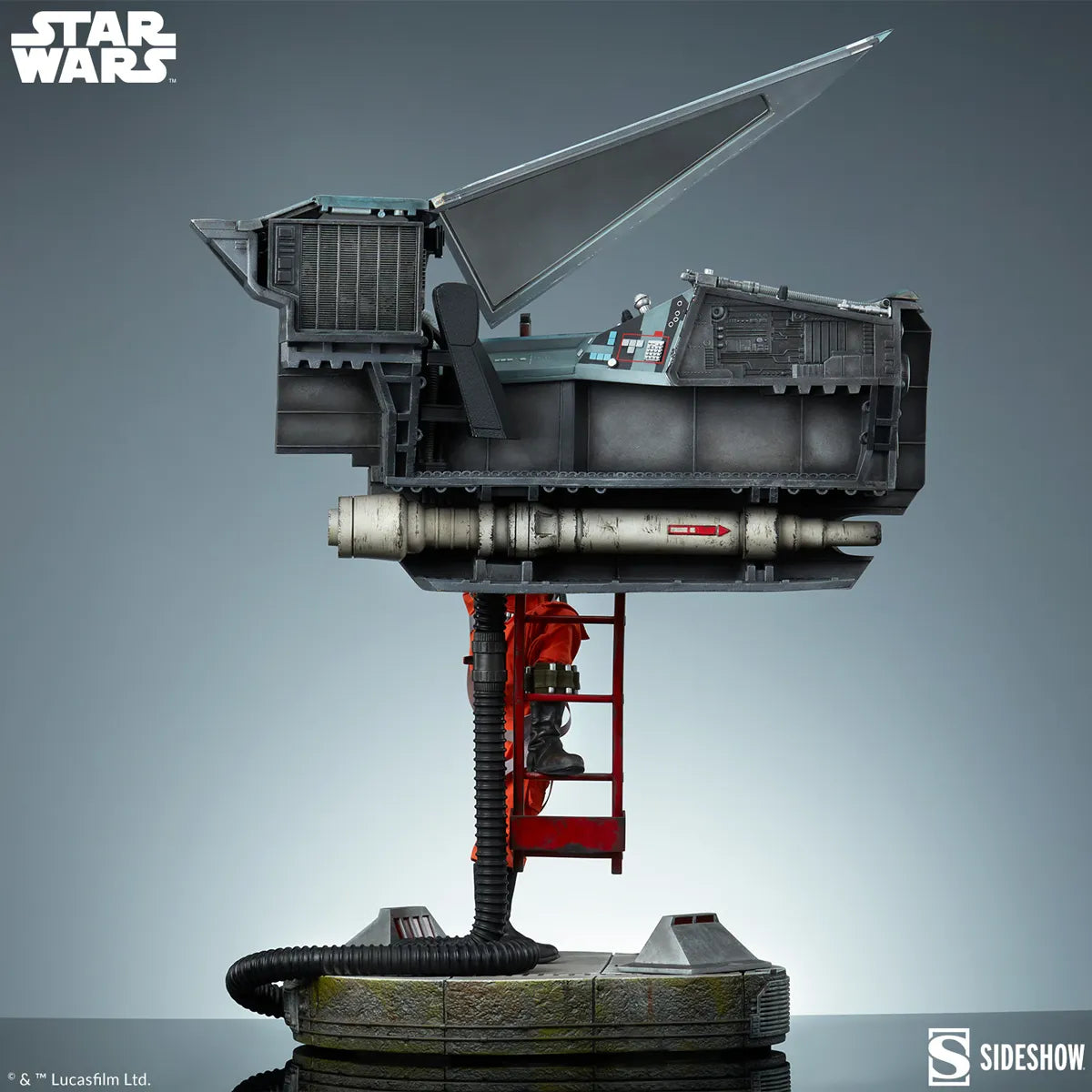 SID3008952 Star Wars - Luke & X-Wing: Red Five Standing By Premium Format Statue - Sideshow Collectibles - Titan Pop Culture