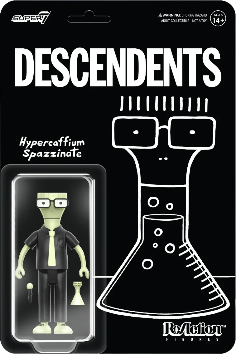 Descendents - Hypercaffium Spazzinate Milo Glow In The Dark ReAction 3.75" Action Figure