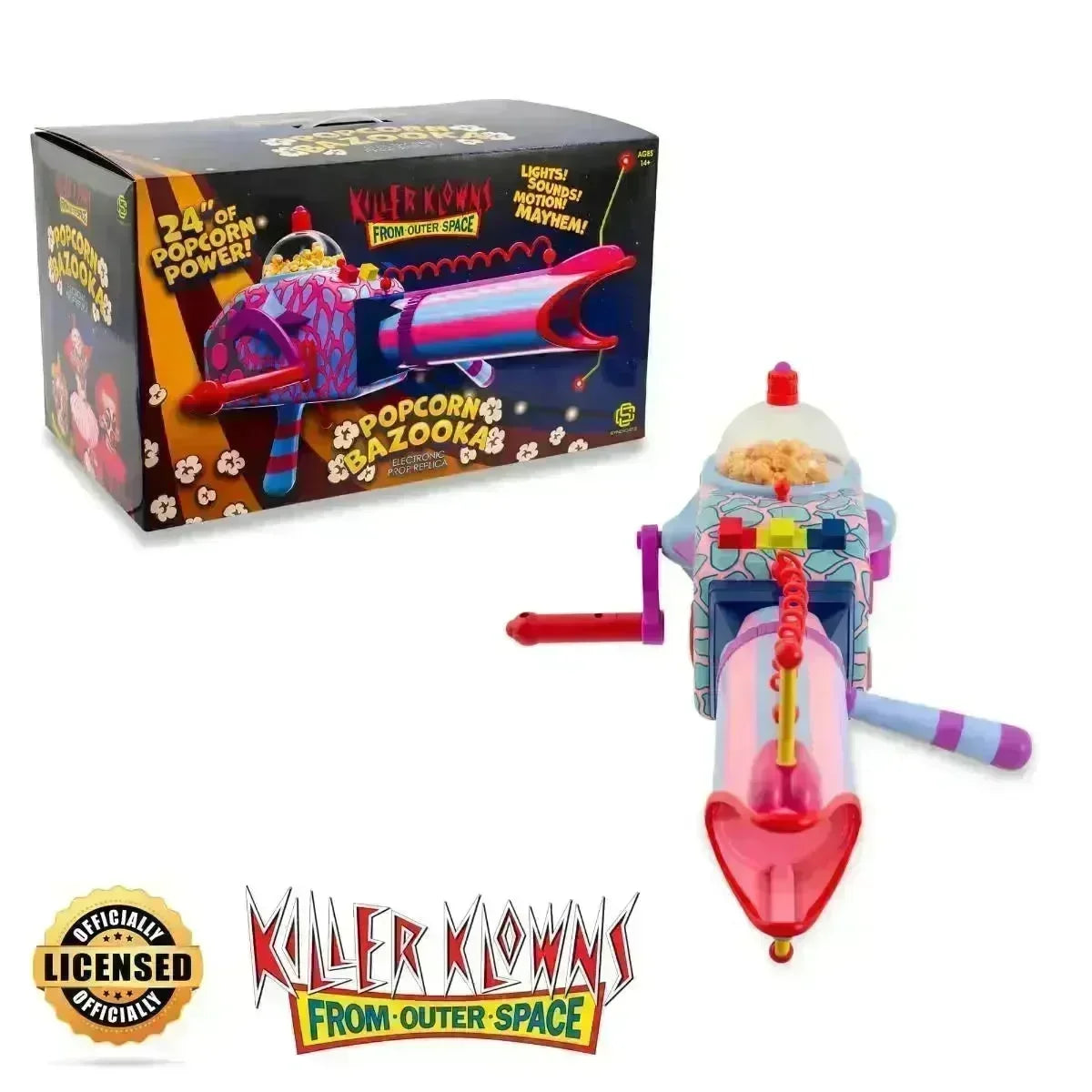 SYN-99505-C Killer Klowns from Outer Space - Popcorn Bazooka Electronic Replica - Syndicate Collectibles - Titan Pop Culture