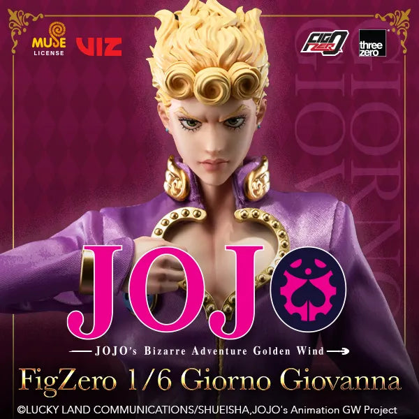 THR3Z06570VO Jojo's Bizarre Adventure - Giorno Giovanna 1:6 Scale Action Figure - Threezero - Titan Pop Culture
