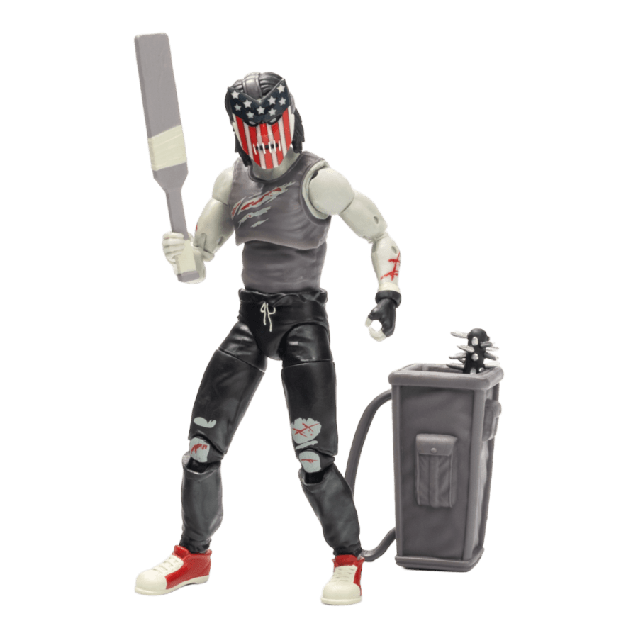 TLSBATMNTCASWB07 Teenage Mutant Ninja Turtles (comics) - Casey Jones Battle DMG 5" BST AXN Figure - The Loyal Subjects - Titan Pop Culture