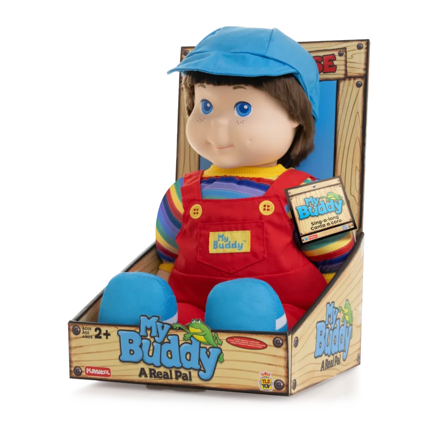 TLSPLSH18MBBRN01 My Buddy - My Buddy in Red Overalls Plush Doll - The Loyal Subjects - Titan Pop Culture