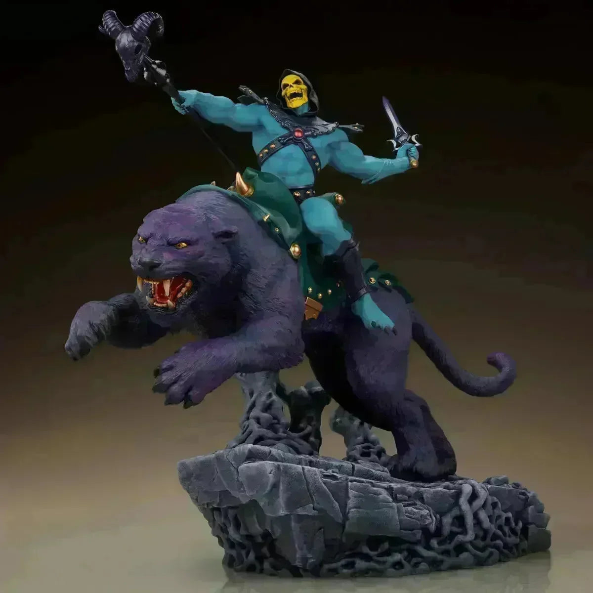 TWE904181 Masters of the Universe - Skeletor & Panthor Deluxe 1:6 Scale Maquette - Tweeterhead - Titan Pop Culture