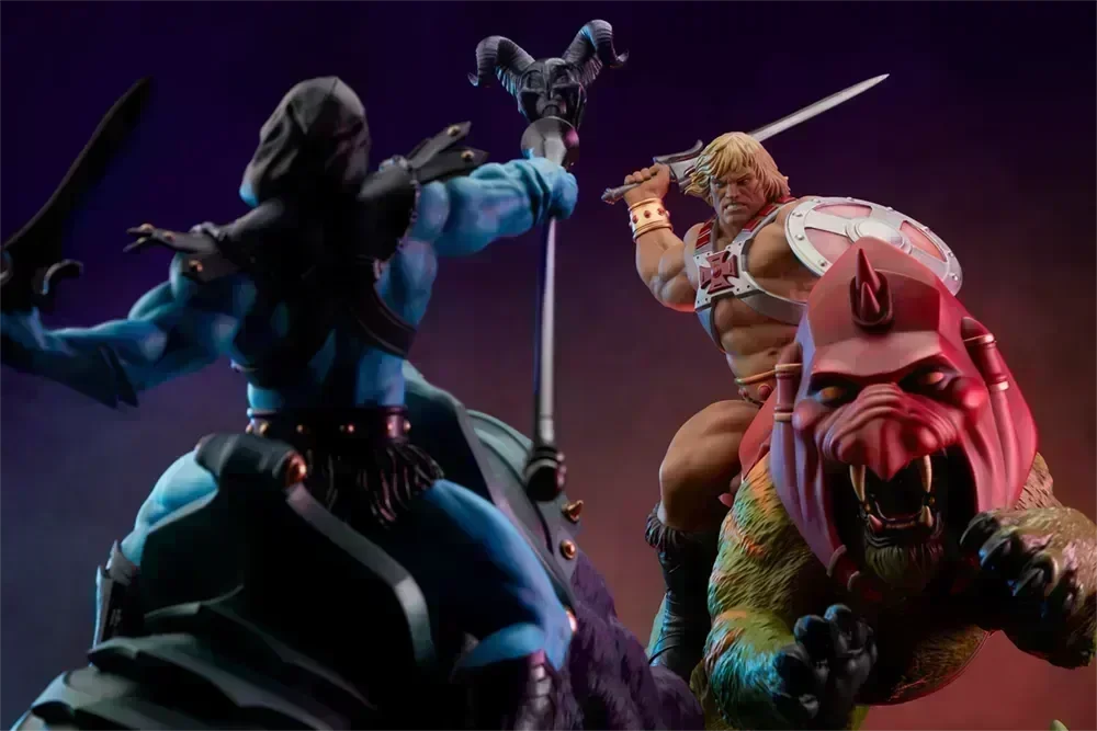 TWE904181 Masters of the Universe - Skeletor & Panthor Deluxe 1:6 Scale Maquette - Tweeterhead - Titan Pop Culture