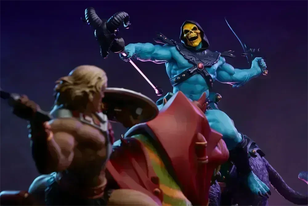 TWE904181 Masters of the Universe - Skeletor & Panthor Deluxe 1:6 Scale Maquette - Tweeterhead - Titan Pop Culture