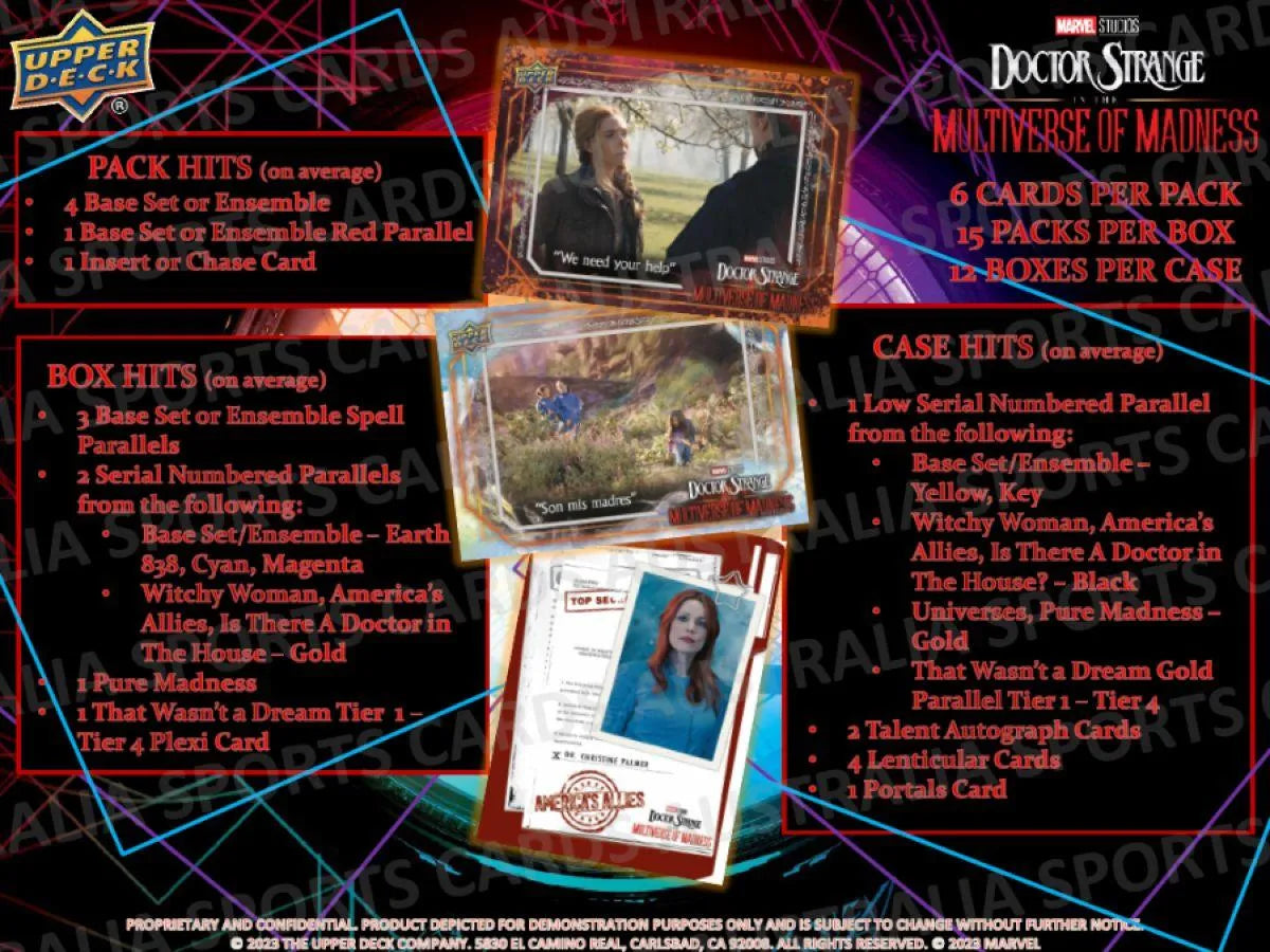 UPP14382 Doctor Strange 2: Multiverse of Madness - Hobby Trading Cards (Display of 15) - Upper Deck - Titan Pop Culture