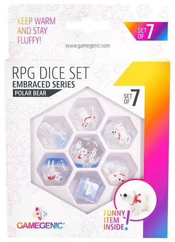 VR-102313 Gamegenic Embraced Series - Polar Bear - RPG Dice Set (7pcs) - Gamegenic - Titan Pop Culture