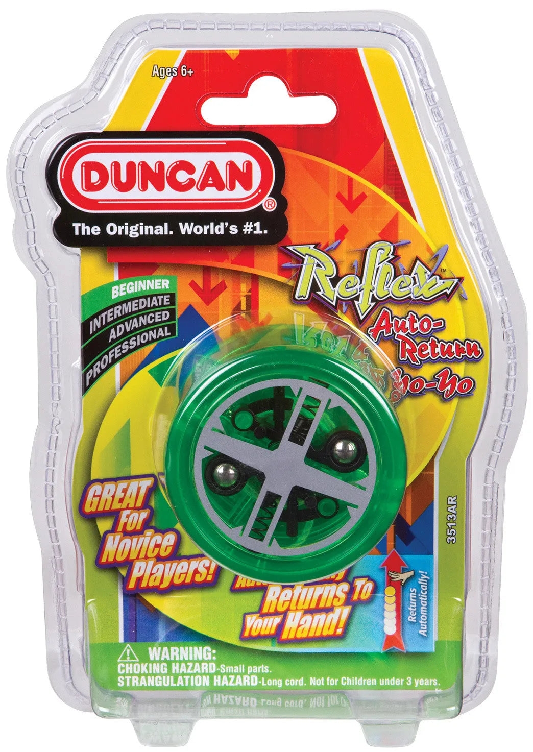 Duncan Yo Yo Beginner Reflex Auto Return (Assorted Colours)