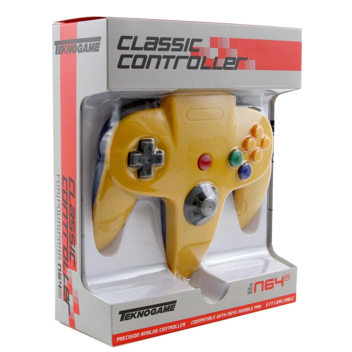 VR-92535 N64 Controller Replica Yellow/Blue - Titan Pop Culture - Titan Pop Culture