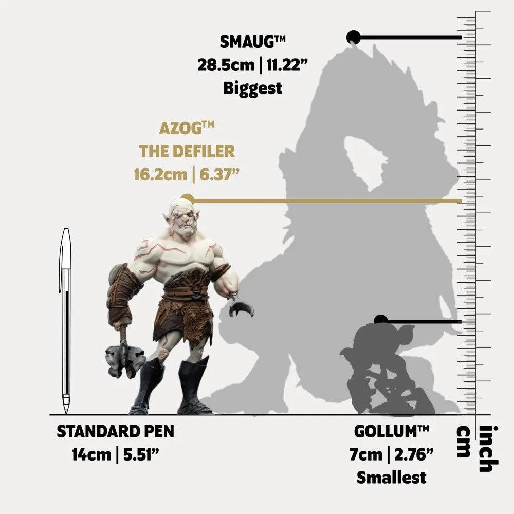 WET03912 The Hobbit - Azog the Defiler Mini Epics Vinyl Figure - Weta Workshop - Titan Pop Culture