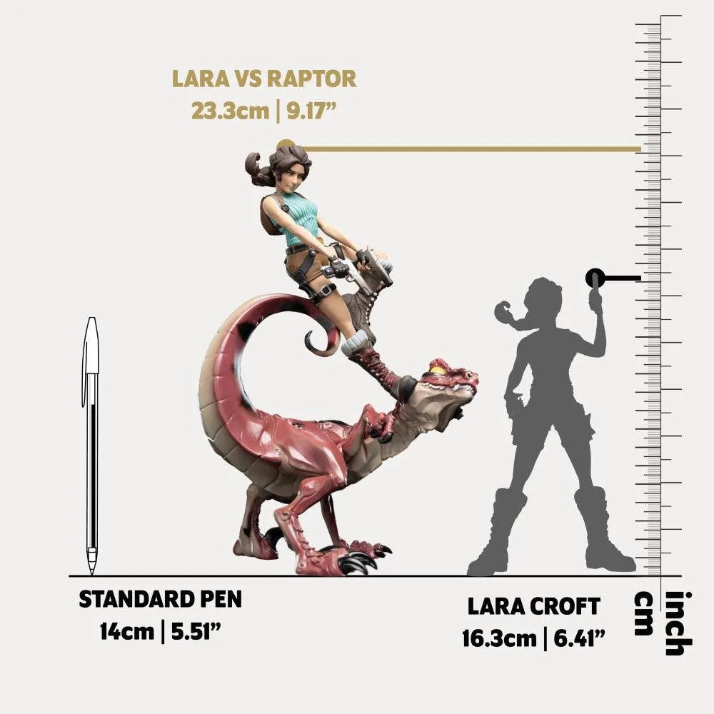 WET03937 Tomb Raider - Lara & Raptor Mini Epics Vinyl Figure - Weta Workshop - Titan Pop Culture