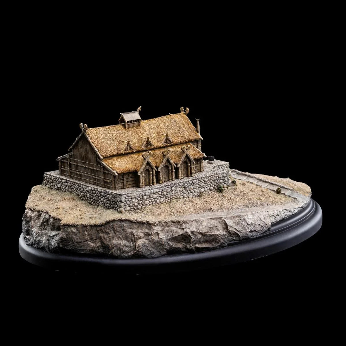 El Señor de los Anillos - Diorama del entorno del Salón Dorado de Edoras