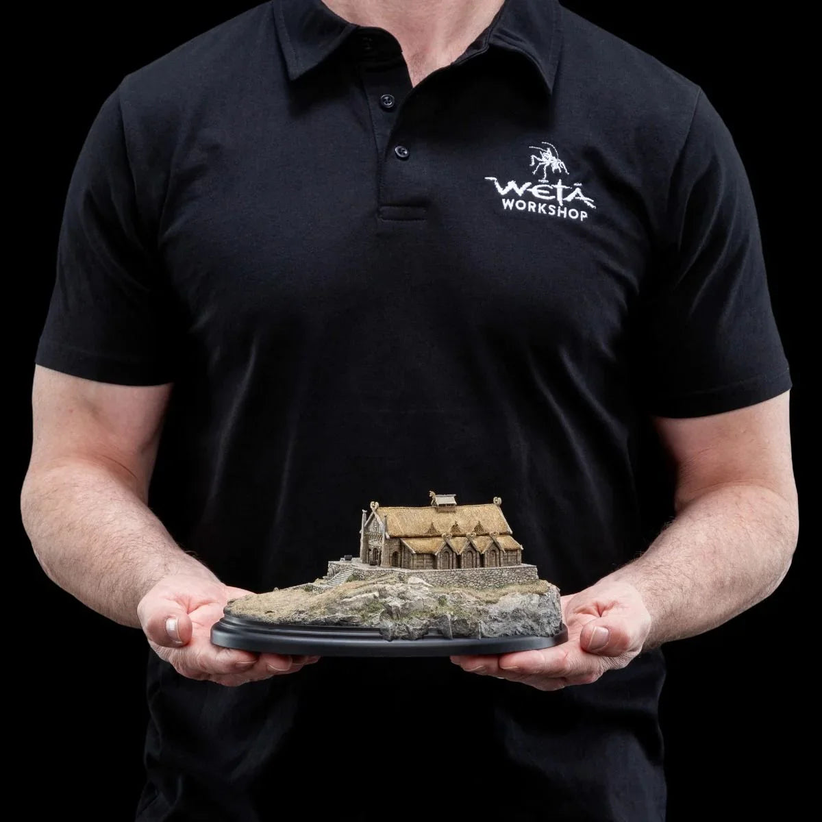 El Señor de los Anillos - Diorama del entorno del Salón Dorado de Edoras