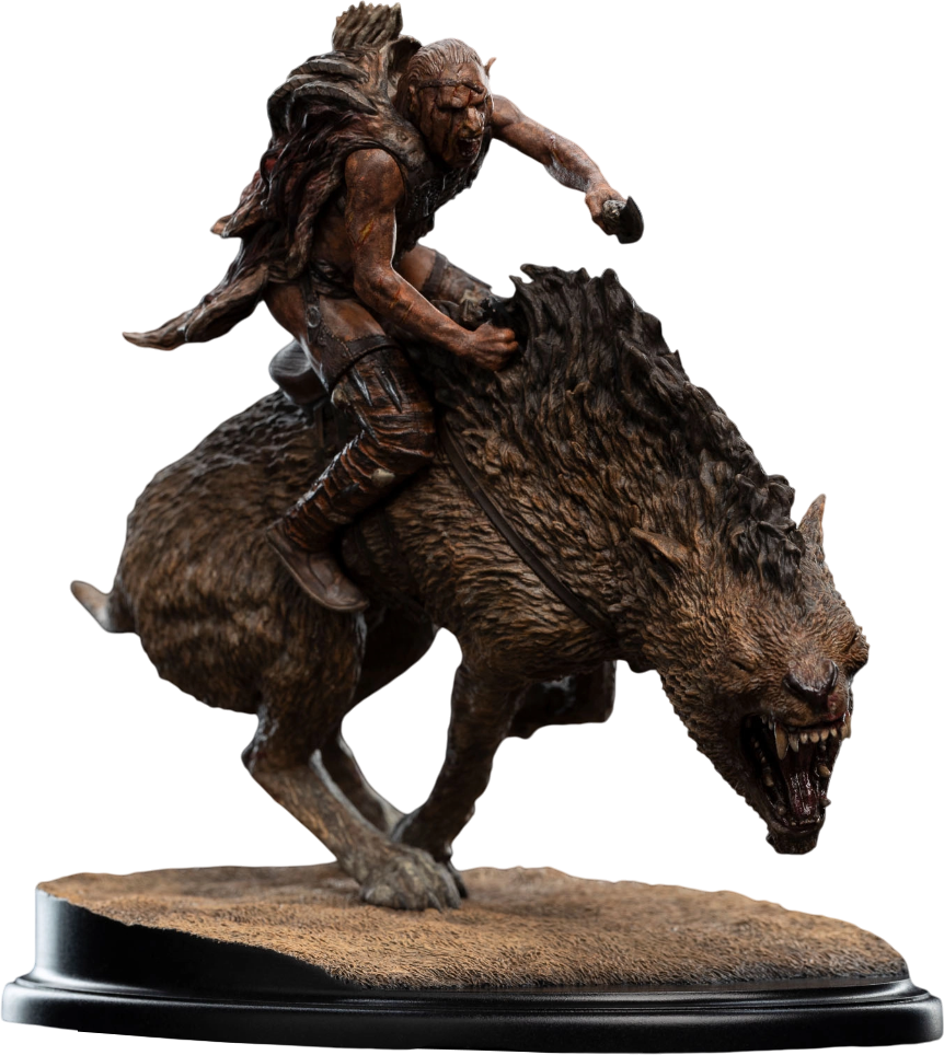The Lord of the Rings - Sharku on Warg Miniature Statue