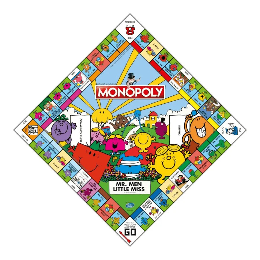 WINWM03274 Monopoly - Mr Men & Little Miss Edition - Winning Moves - Titan Pop Culture