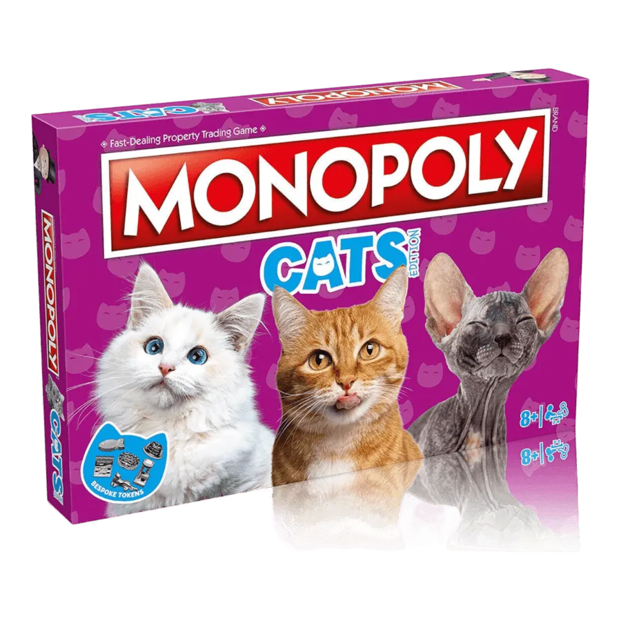 WINWM03528 Monopoly - Cats Edition - Winning Moves - Titan Pop Culture