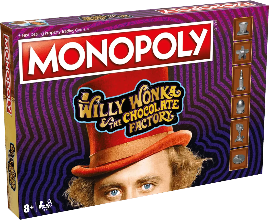 VR-104295 Willy Wonka and the Chocolate Factory Monopoly - Winning Moves - Titan Pop Culture