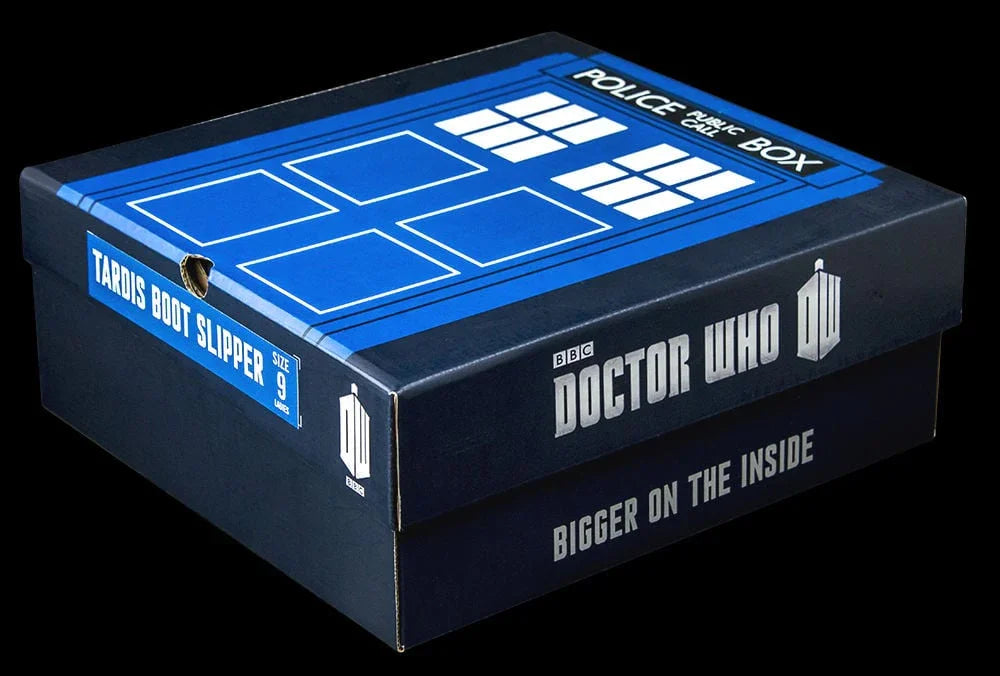 Doctor Who - TARDIS Boot Slipper Ladies Size 7