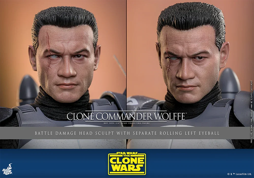 Star Wars - Figura de acción coleccionable del Comandante Clon Wolffe a escala 1:6