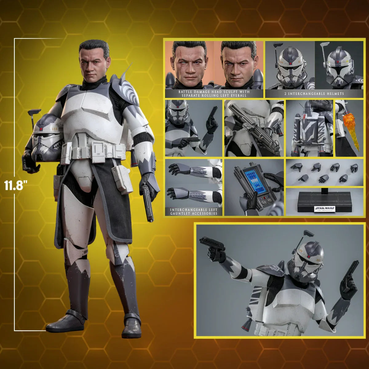 Star Wars - Clone Commander Wolffe 1:6 Scale Collectable Action Figure