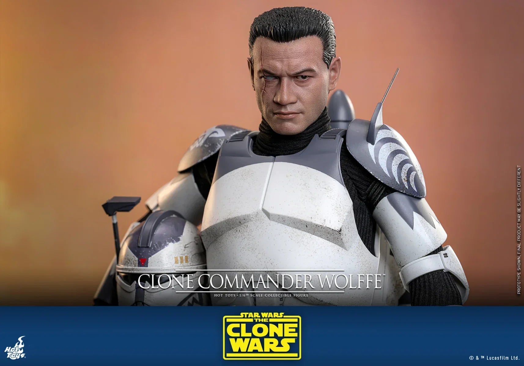 Star Wars - Figura de acción coleccionable del Comandante Clon Wolffe a escala 1:6