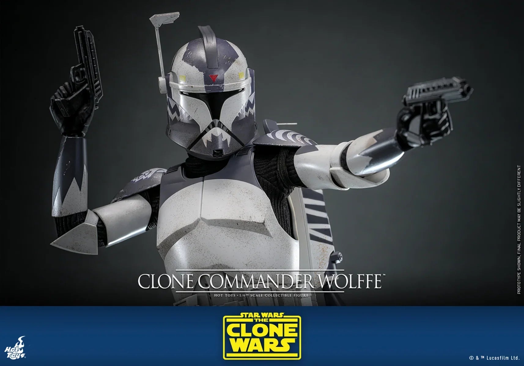 Star Wars - Figura de acción coleccionable del Comandante Clon Wolffe a escala 1:6