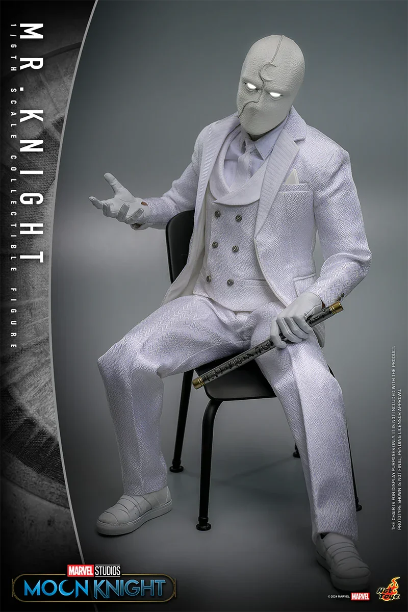 Moon Knight (TV) - Figura de acción coleccionable de Mr. Knight a escala 1:6