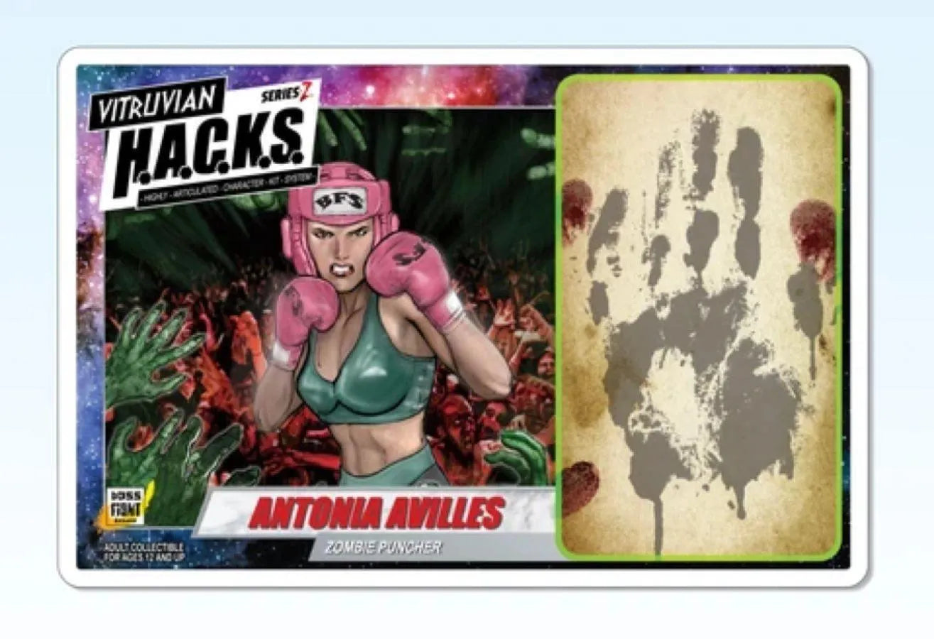 BFSZ30101 Vitruvian H.A.C.K.S. - Zombie Antonia Avilles H.A.C.K.S. Action Figure - Boss Fight Studios - Titan Pop Culture